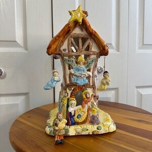 Popular nativity candle holder 2001